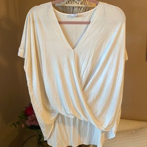 White Surplice Blouse